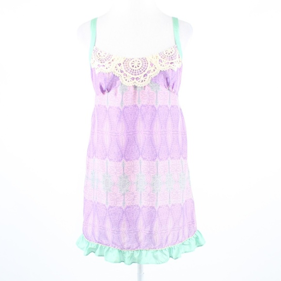 Feather Bone Dresses & Skirts - Feather Bone purple silk dress S